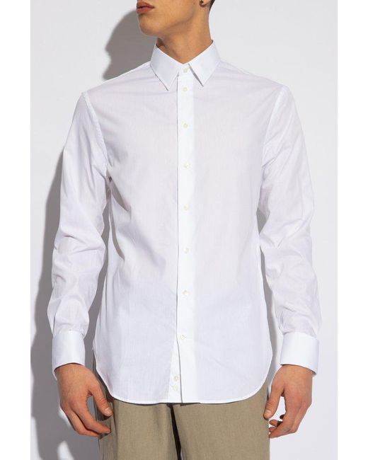 Emporio Armani White Shirt With Cuff Links, for men