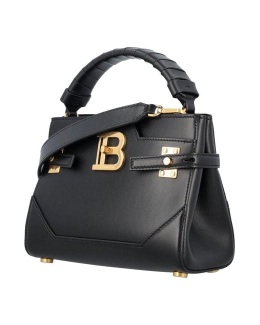 Balmain Black Bbuzz Top Handle Bag