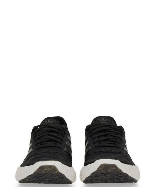 Adidas Black Zponge 3-Stripe Sneakers for men