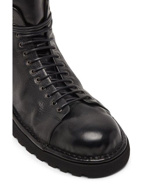 Marsèll Black Pallottola Lace-up Ankle Boots for men