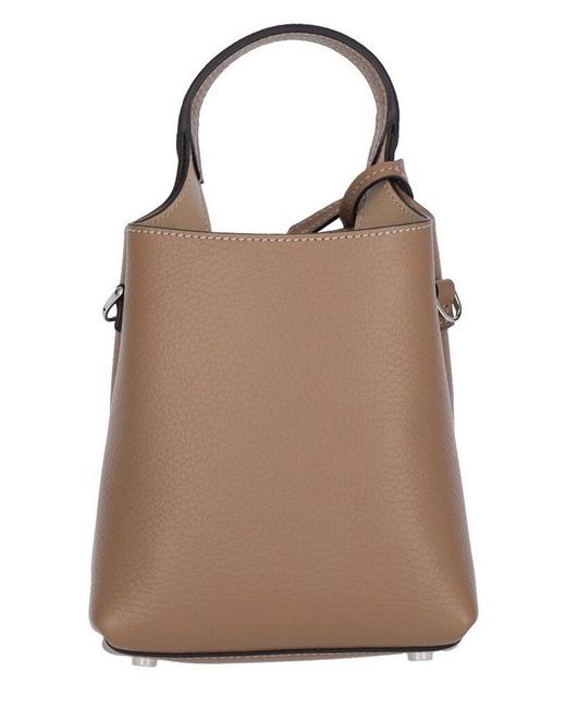 Tod's Brown T-Timeless Pendant Detailed Micro Tote Bag