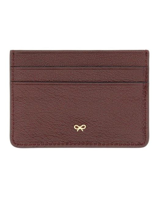 Anya Hindmarch Peeping Eyes Card Case in Red Lyst