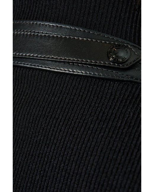 Tom Ford Black Zip-Up Quilted Down Jacket for men