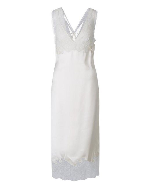 Givenchy White Lace Details Dress