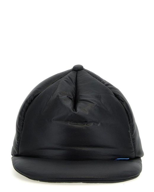 Maison Mihara Yasuhiro Black Padded Nylon Cap Hats for men