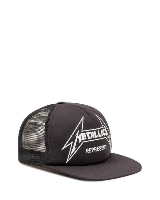 Represent Black Mlm802 Metallica Cap Blk for men