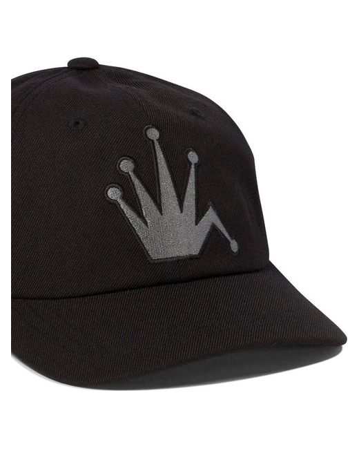 Stussy Black Crown Embroidered Trucker Cap for men