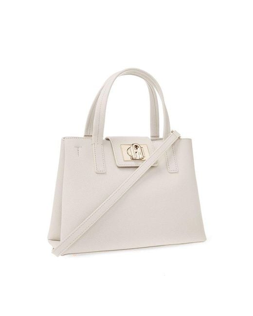 Furla White ‘1927 Medium’ Shopper Bag