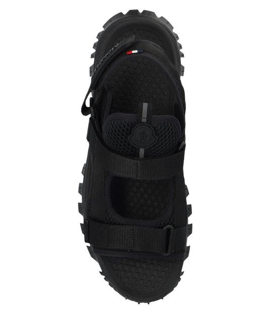 Moncler Black Trailgrip Round-toe Sandals for men