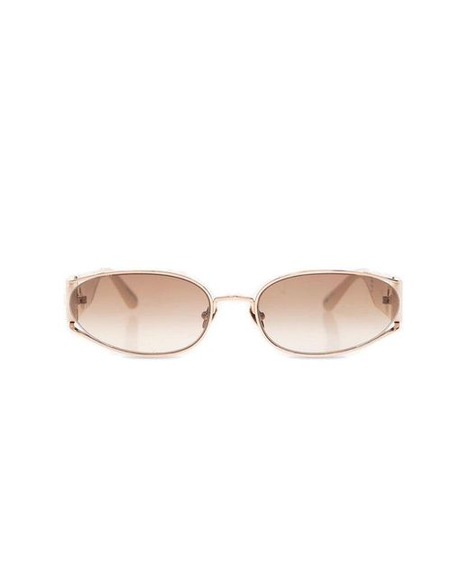 Linda Farrow Natural Shelby Cat-eye Frame Sunglasses