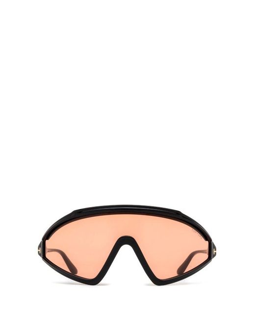 Tom Ford Black Lorna Shield Frame Sunglasses