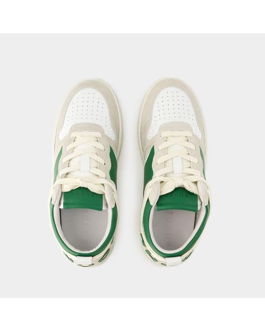 Rhude Green Rhecess Low-Top Sneakers for men