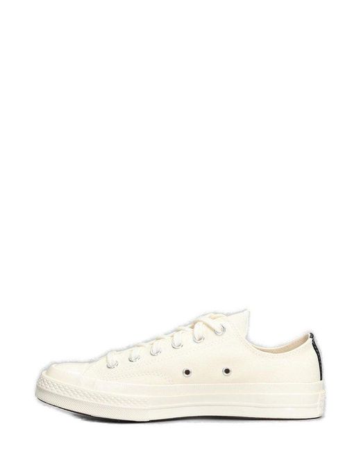 COMME DES GARÇONS PLAY Pink Comme Des Garcons Play X Converse Chuck 70 Lace-Up Sneakers