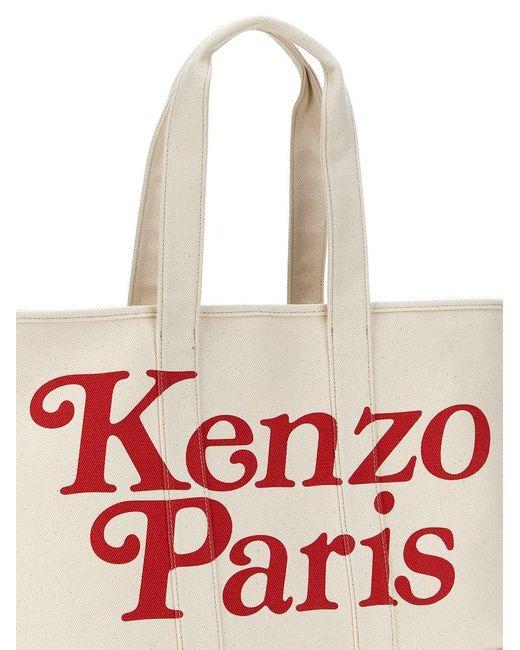 KENZO Red ' Utility' Large Shopping Bag
