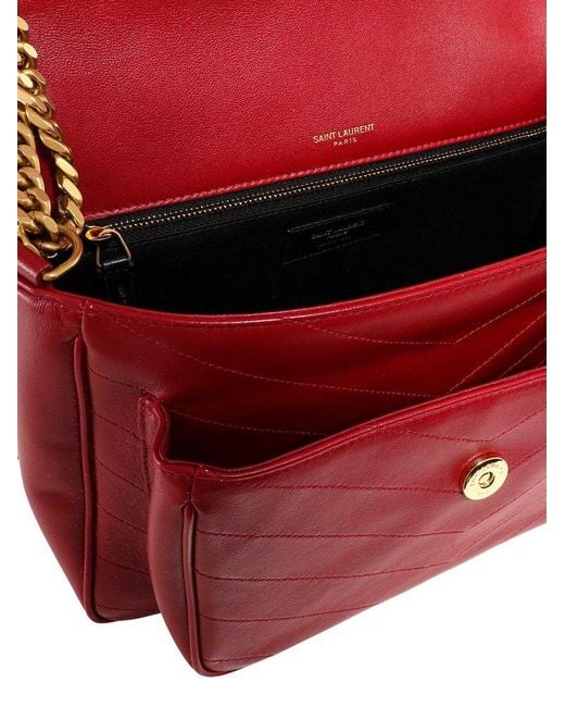 Saint Laurent Red Niki Medium Shoulder Bag