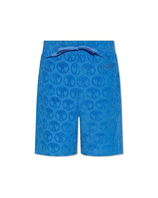 Moschino Blue Cotton Shorts, for men