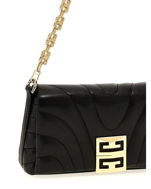 Givenchy White Logo Plaque 4g Chain-linked Crossbody Bag