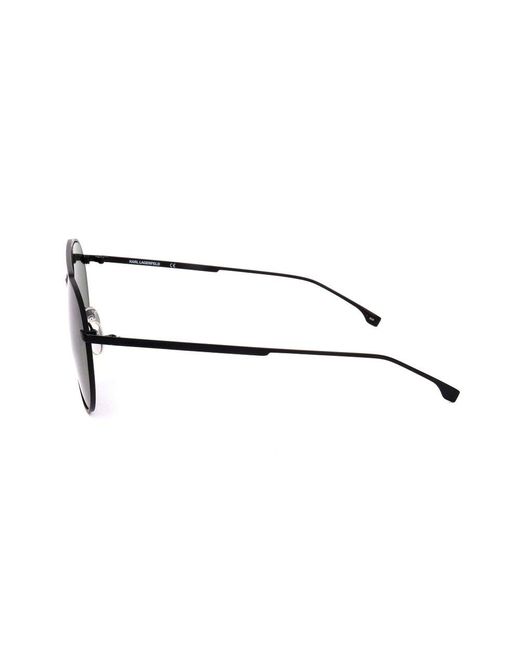 Karl Lagerfeld Green Aviator Frame Sunglasses for men