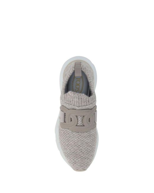 Tod's White Kate Slip-On Sneakers