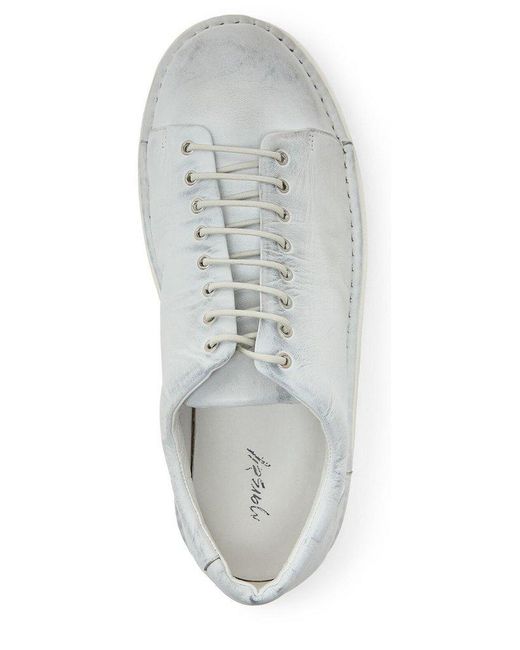 Marsèll White Pallottola Pomice Derby Lace-up Shoes for men