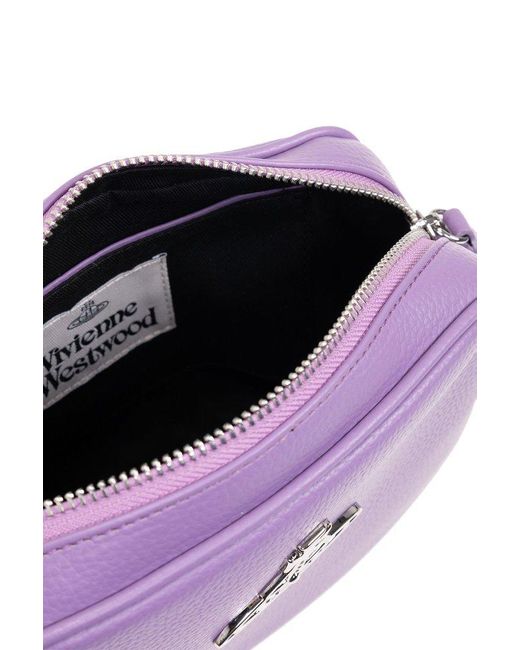 Vivienne Westwood Purple ‘Anna Camera’ Shoulder Bag