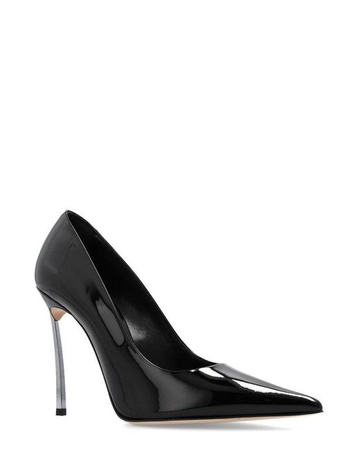 Casadei Black Superblade Pointed Toe Pumps