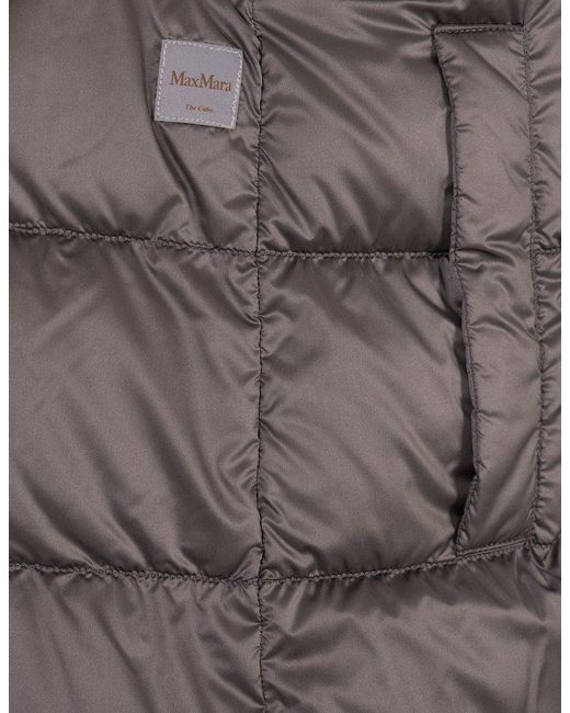 Max Mara The Cube Brown Buttoned Drawstring Gilet