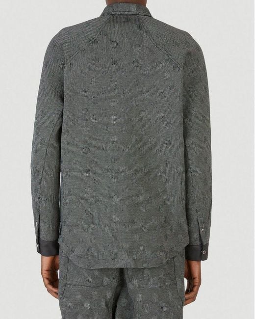 Byborre Gray Multi Panel Design Shirt for men