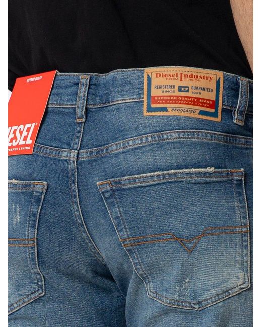 DIESEL Blue 2023 D-Finitive Regular Jeans for men