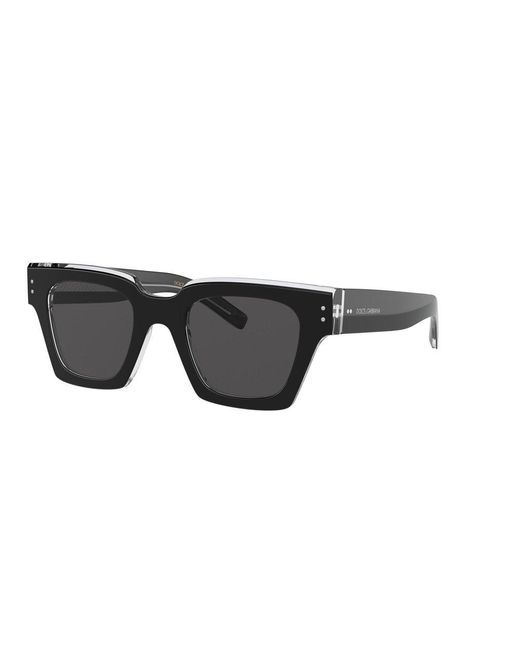 Dolce & Gabbana Black Square Frame Sunglasses for men