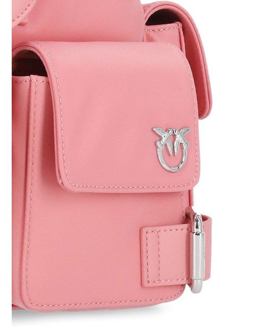 Pinko Pink Love Birds Backpack