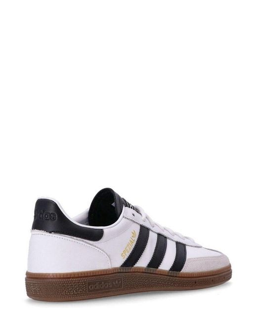 Adidas Originals White Handball Spezial Lace-up Sneakers for men