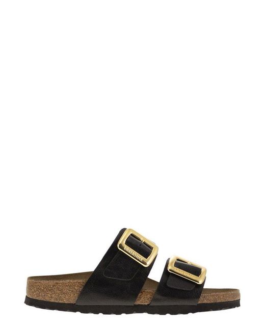 Birkenstock Black Sydney Luxe Buckle-Fastened Sandals