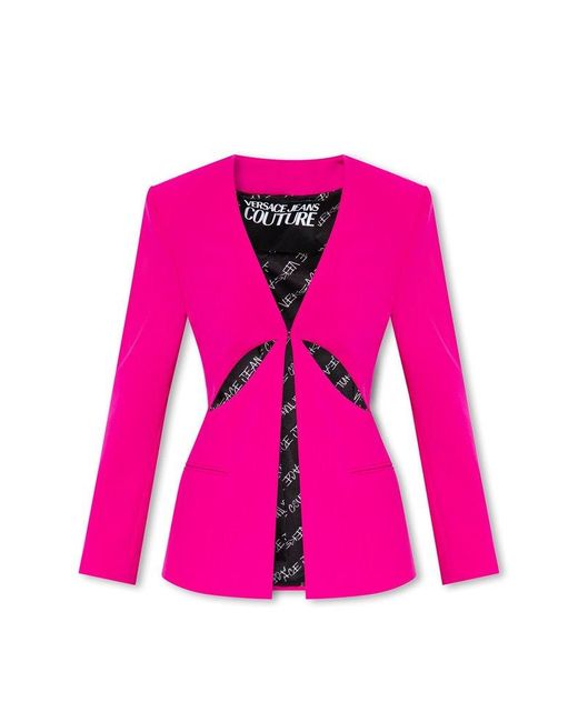 Versace Pink Blazer With Cut-outs
