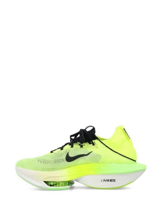 Nike Green Alphafly 2 Lace-up Sneakers
