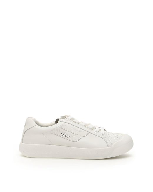 Bally White Competition Sneakers