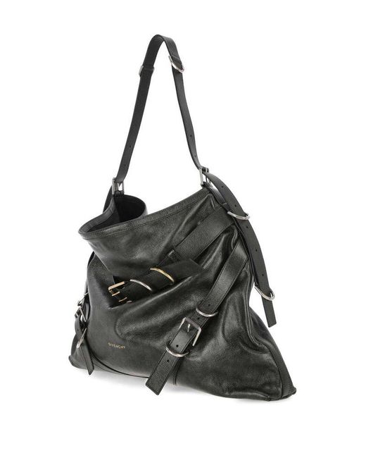 Givenchy Black Voyou V-shaped Large Shoulder Bag