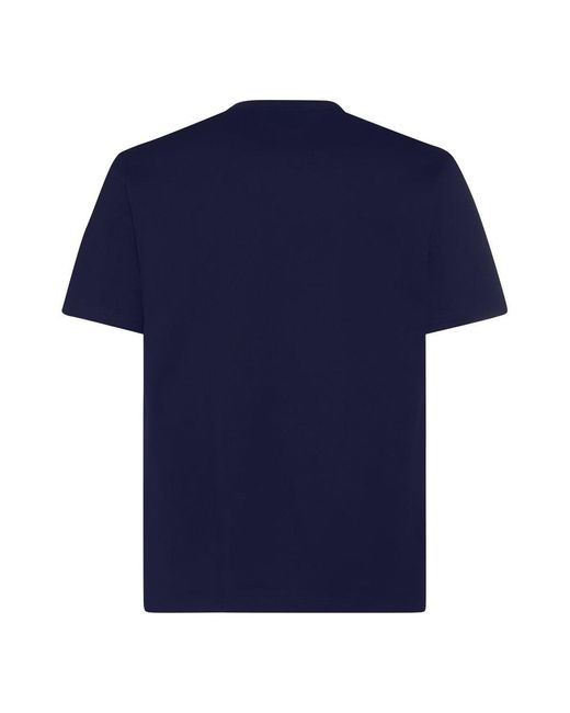 Comme des Garçons Blue Logo Printed Crewneck T-shirt for men