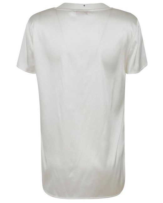 Max Mara Gray Crewneck Short-sleeved T-shirt