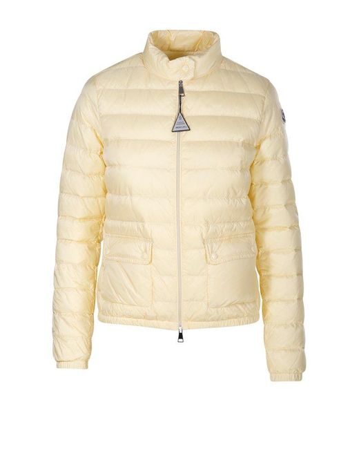 Moncler Natural Lans Zip-up Puffer Jacket