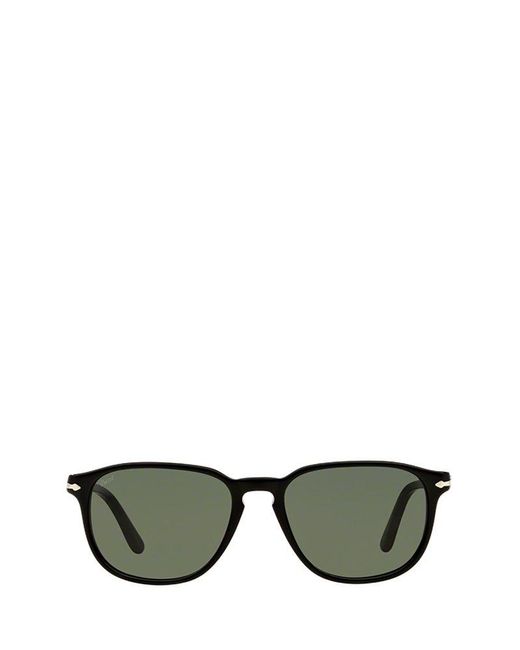 Persol Black Rectangular Frame Sunglasses for men