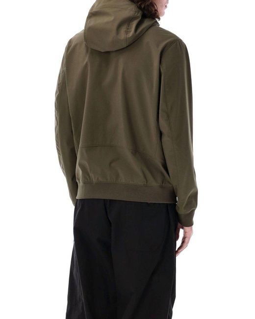 C P Company Green Shell R Hooded Coat for men