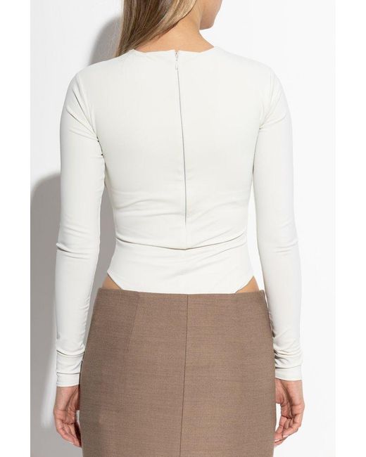 Entire studios White Sleek Long Sleeve Top