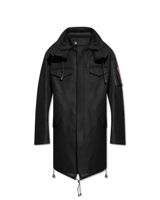 DSquared² Black Woolen Coat, for men
