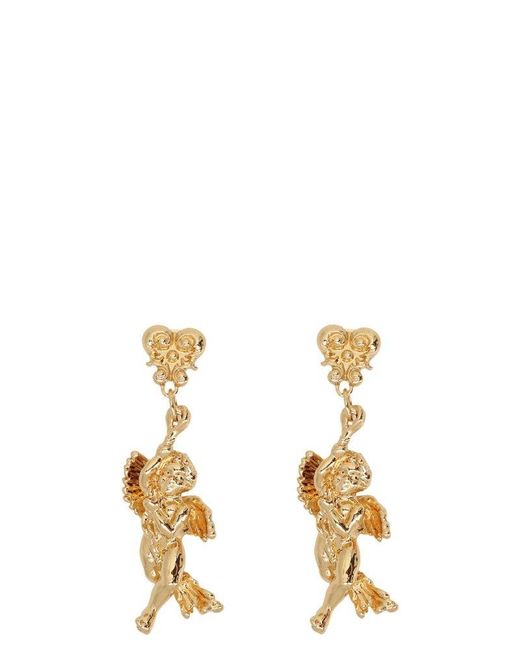 Moschino Metallic Angel Earrings