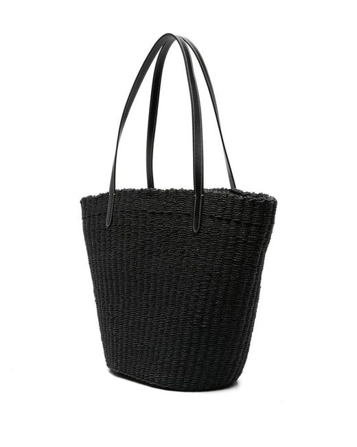COACH Black Interwoven Top Handle Bag