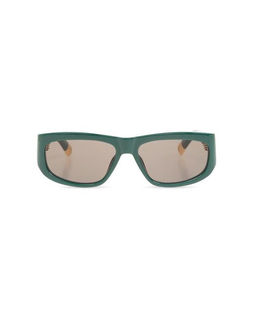 Jacquemus Green Sunglasses With Logo,