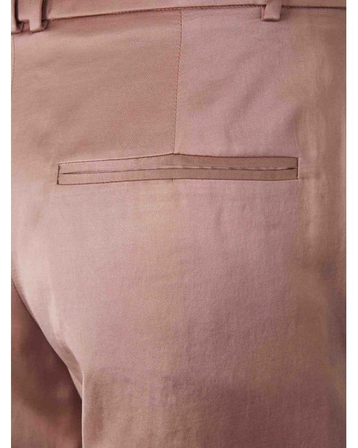 Balmain Pink Satin Plank Bermuda Shorts