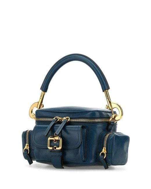 Chloe Petrol Leather Camera Bag Handbag in Blue Lyst UK