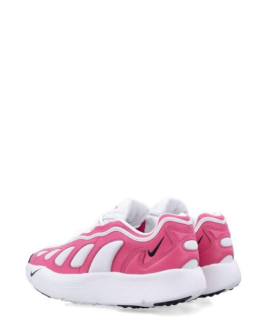 Comme des Garçons Pink Lace-Up Sneakers for men